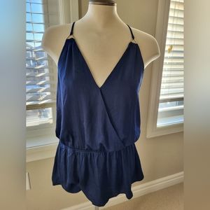 Peplum shift tank